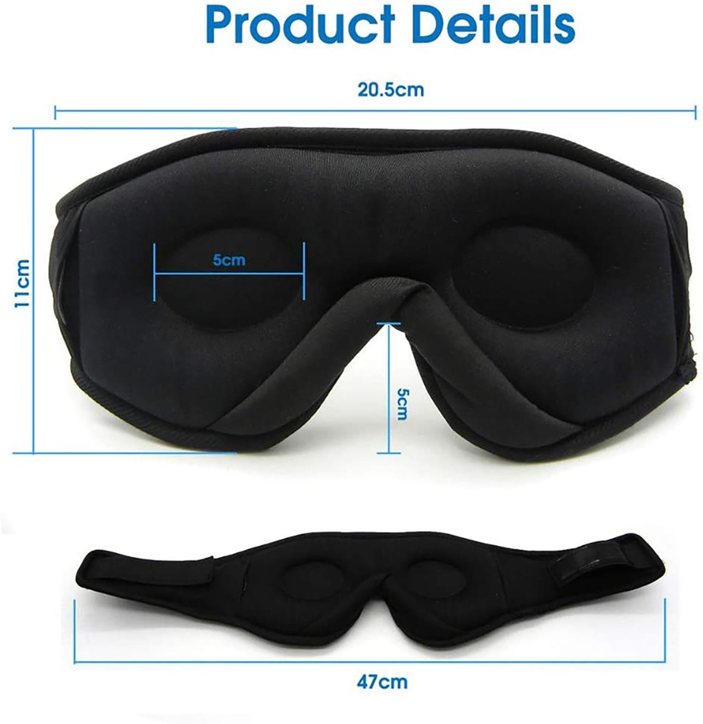 Blackout Sleep Eye Mask with Wireless Music