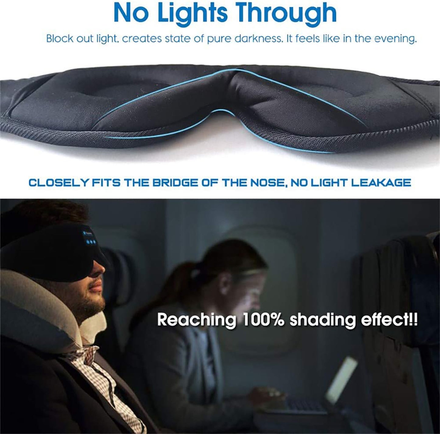 Blackout Sleep Eye Mask with Wireless Music